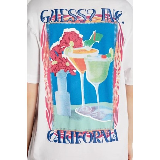 GUESS T-shirt POSTCARD | Loose fit Guess M okazyjna cena Gomez Fashion Store