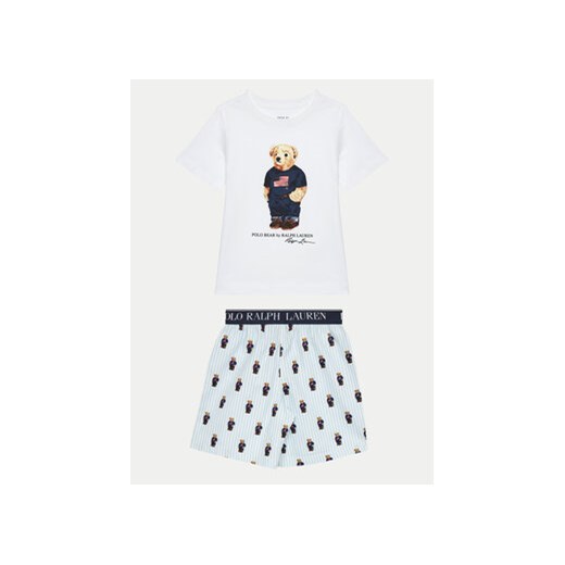 Polo Ralph Lauren Piżama 9P0142 Biały Regular Fit ze sklepu MODIVO w kategorii Piżamy dziecięce - zdjęcie 173010728