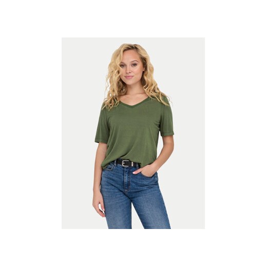 ONLY T-Shirt Elise 15257390 Zielony Regular Fit ze sklepu MODIVO w kategorii Bluzki damskie - zdjęcie 173010775