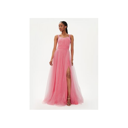 Fracomina Sukienka wieczorowa FQ24SD3022W52901 Różowy Regular Fit ze sklepu MODIVO w kategorii Sukienki - zdjęcie 173010958