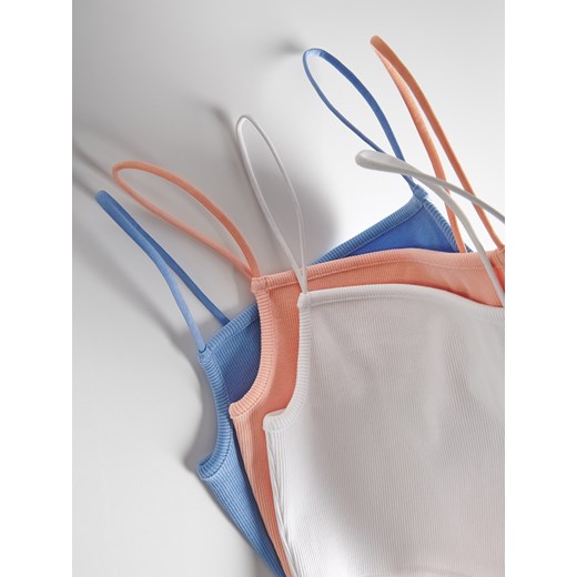 Reserved - Crop top - biały Reserved XL Reserved