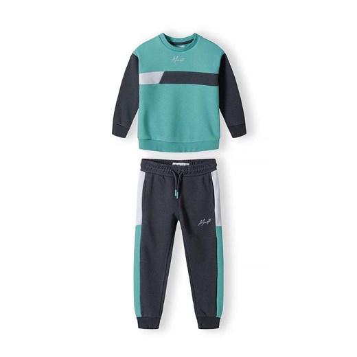 Zielony komplet dresowy dla chłopca- bluza i spodnie Minoti 146/152 5.10.15