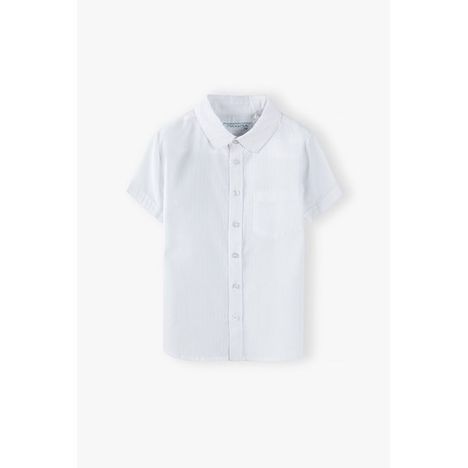 Bawełniana koszula klasyczna z krótkim rękawem - biała Max & Mia By 5.10.15. 128 5.10.15