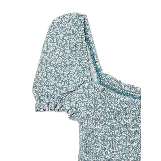 Cropp - Mini z bufiastymi rękawami - zielony Cropp XL Cropp