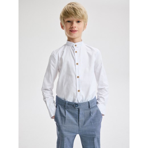 Reserved - Koszula regular fit - biały ze sklepu Reserved w kategorii Koszule chłopięce - zdjęcie 173014689