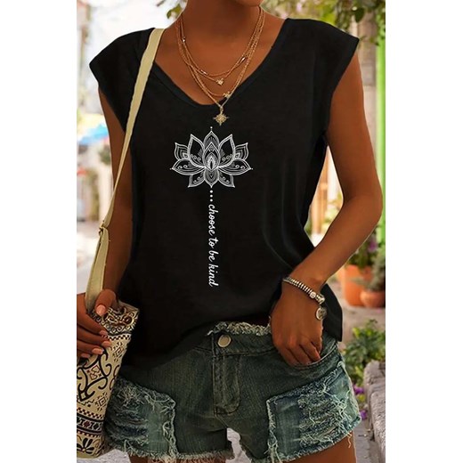 T-shirt ELTORITA BLACK ze sklepu Ivet Shop w kategorii Bluzki damskie - zdjęcie 173015108