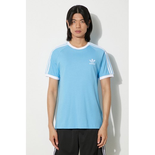 adidas Originals t-shirt bawełniany męski kolor niebieski z aplikacją IM9392 ze sklepu PRM w kategorii T-shirty męskie - zdjęcie 173015575