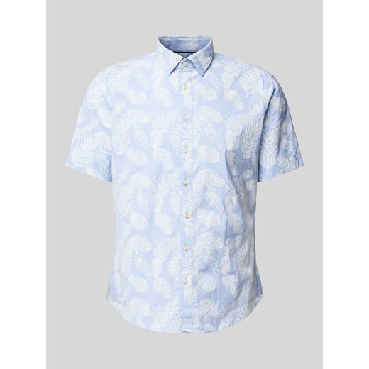 Koszula biznesowa o kroju casual fit ze wzorem na całej powierzchni ze sklepu Peek&Cloppenburg  w kategorii Koszule męskie - zdjęcie 173015707