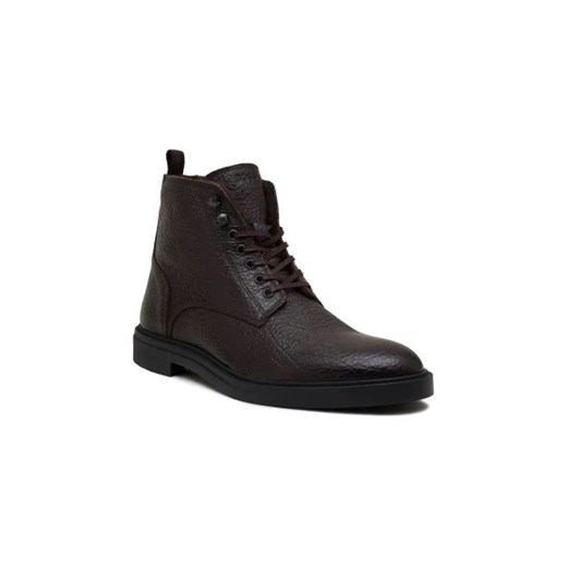BOSS BLACK Skórzane buty Calev_Halb ze sklepu Gomez Fashion Store w kategorii Buty zimowe męskie - zdjęcie 173015958