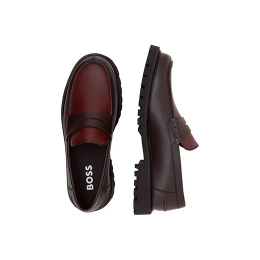 BOSS BLACK Skórzane lordsy Richayl 40 Gomez Fashion Store okazja