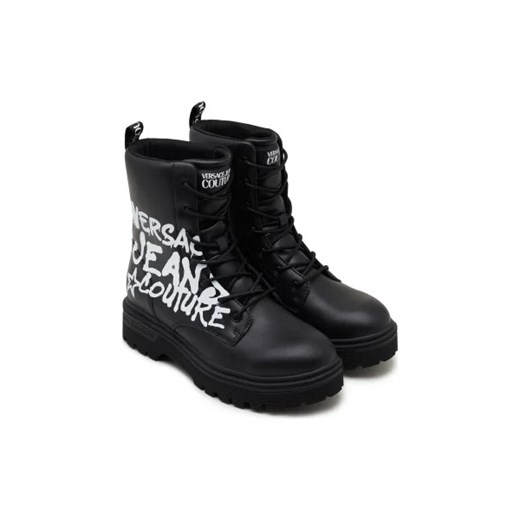 Versace Jeans Couture Skórzane buty wysokie 44 wyprzedaż Gomez Fashion Store