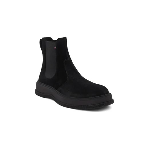 Tommy Hilfiger Skórzane sztyblety EVERYDAY CORE SUEDE CHELSEA Tommy Hilfiger 46 promocja Gomez Fashion Store