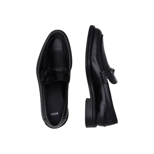 BOSS BLACK Skórzane loafersy Larry-L 44 okazyjna cena Gomez Fashion Store