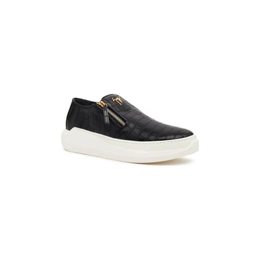 Giuseppe Zanotti Slip on LOGOBALL | z dodatkiem skóry Giuseppe Zanotti 42 wyprzedaż Gomez Fashion Store
