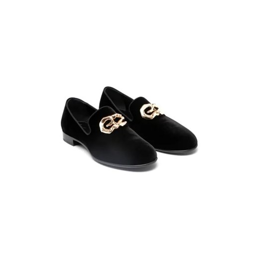 Giuseppe Zanotti Skórzane loafersy LOGOZALI KEVIN Giuseppe Zanotti 44 wyprzedaż Gomez Fashion Store