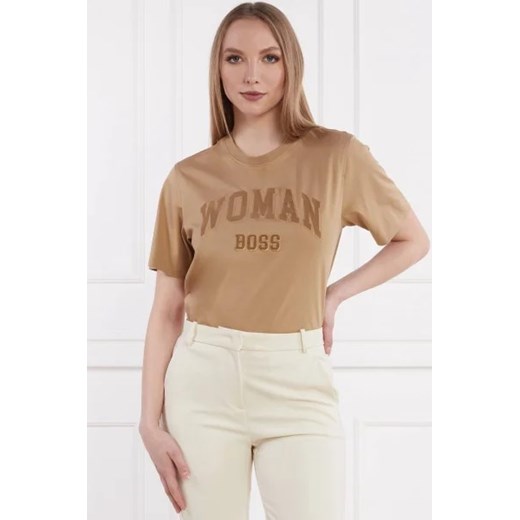 BOSS BLACK T-shirt Elpha | Regular Fit ze sklepu Gomez Fashion Store w kategorii Bluzki damskie - zdjęcie 173019276