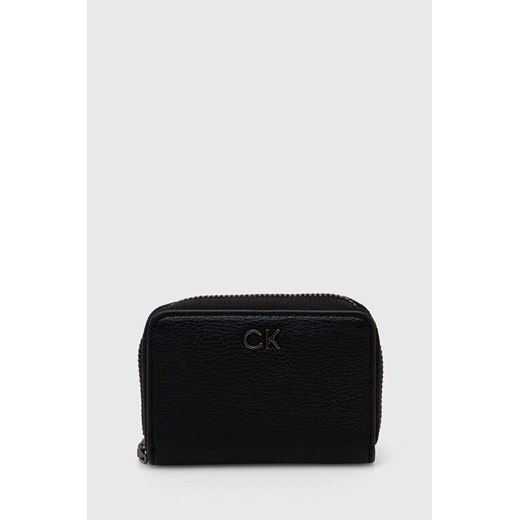 Calvin Klein portfel damski kolor czarny K60K612177 ze sklepu ANSWEAR.com w kategorii Portfele damskie - zdjęcie 173021206