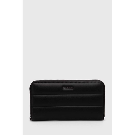 Calvin Klein portfel damski kolor czarny K60K612199 ze sklepu ANSWEAR.com w kategorii Portfele damskie - zdjęcie 173021218