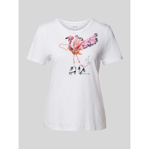 T-shirt z nadrukowanym motywem ze sklepu Peek&Cloppenburg  w kategorii Bluzki damskie - zdjęcie 173021458