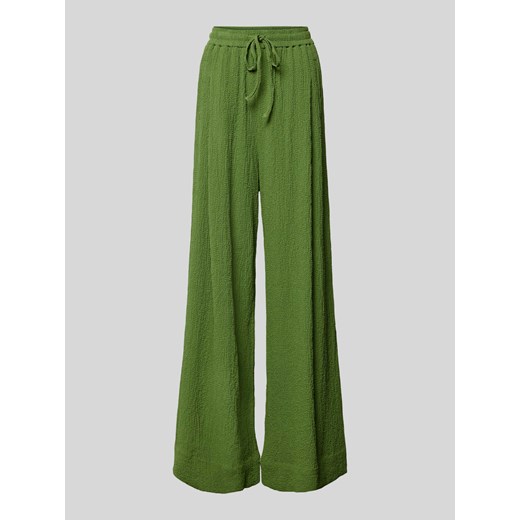 Spodnie z wiskozy z szerokimi nogawkami ze sklepu Peek&Cloppenburg  w kategorii Spodnie damskie - zdjęcie 173021687
