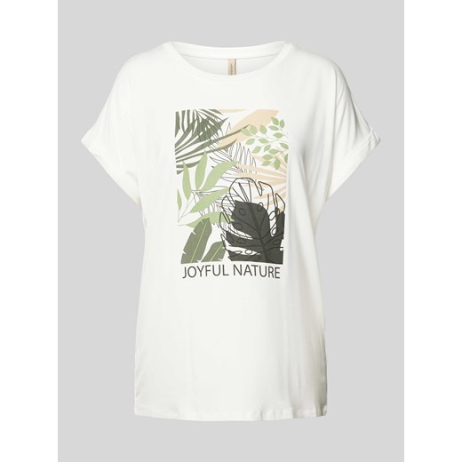 T-shirt z kwiatowym nadrukiem model ‘MARICA’ ze sklepu Peek&Cloppenburg  w kategorii Bluzki damskie - zdjęcie 173021727