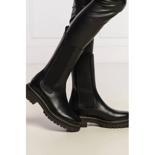 Pinko Skórzane sztyblety Pinko 35 okazyjna cena Gomez Fashion Store