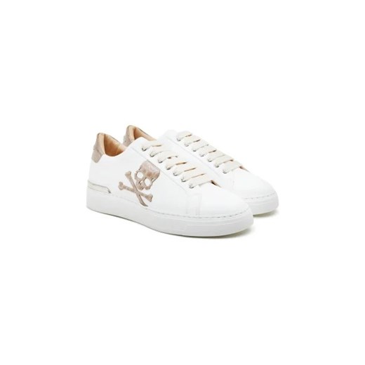 Philipp Plein Skórzane trampki 41 wyprzedaż Gomez Fashion Store
