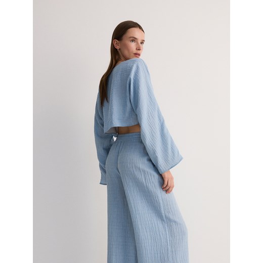 Bluzka damska Reserved z okrągłym dekoltem 