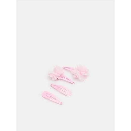 Sinsay - Spinki do włosów 4 pack - różowy ze sklepu Sinsay w kategorii Ozdoby do włosów dziewczęce - zdjęcie 173028605