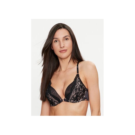 Hunkemöller Biustonosz push-up Antonia 204542 Czarny ze sklepu MODIVO w kategorii Biustonosze - zdjęcie 173030018