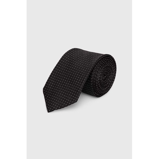 Calvin Klein krawat jedwabny kolor czarny K10K113144 ze sklepu ANSWEAR.com w kategorii Krawaty - zdjęcie 173031575