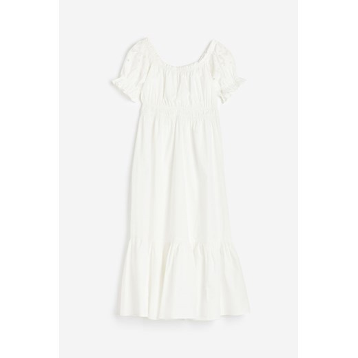 H & M - Sukienka z odkrytymi ramionami - Biały H & M XL H&M