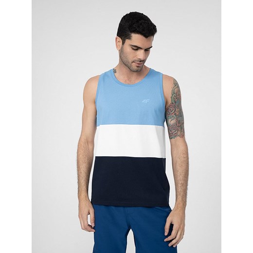 4F Top w kolorze niebiesko-białym ze sklepu Limango Polska w kategorii T-shirty męskie - zdjęcie 173033109