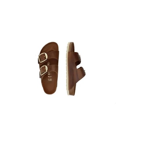 Klapki damskie BIRKENSTOCK bez zapięcia ze skóry 