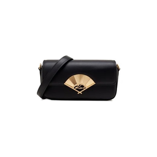Karl Lagerfeld Skórzana listonoszka signature fan sm crossbody Karl Lagerfeld One Size okazja Gomez Fashion Store