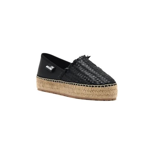 Love Moschino Skórzane espadryle Love Moschino 36 Gomez Fashion Store wyprzedaż