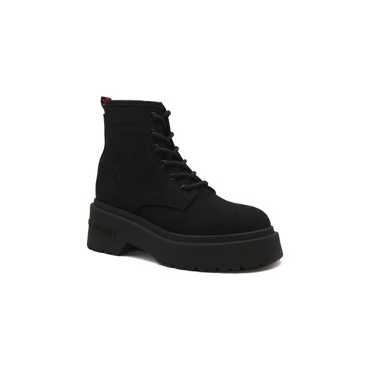 Tommy Jeans Botki TOMMY JEANS LACE UP FESTIV | z dodatkiem skóry ze sklepu Gomez Fashion Store w kategorii Workery damskie - zdjęcie 173041599