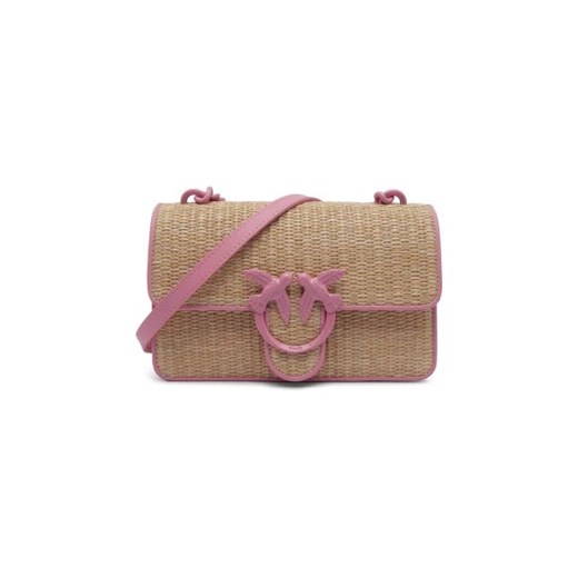 Pinko Torebka na ramię LOVE ONE MINI LIGHT | z dodatkiem skóry Pinko One Size okazyjna cena Gomez Fashion Store