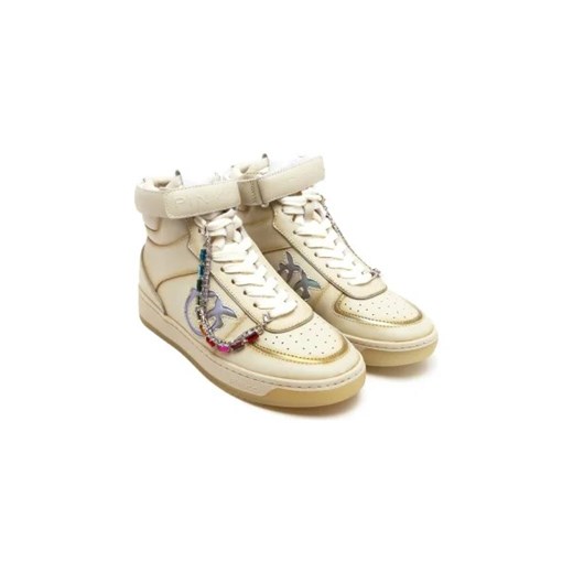Pinko Sneakersy CHARENTES BASKET | z dodatkiem skóry Pinko 36 okazja Gomez Fashion Store