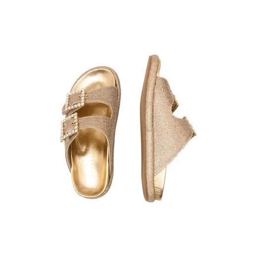 Le Silla Klapki STARDUST MARIGOLD | z dodatkiem skóry Le Silla 37 okazyjna cena Gomez Fashion Store