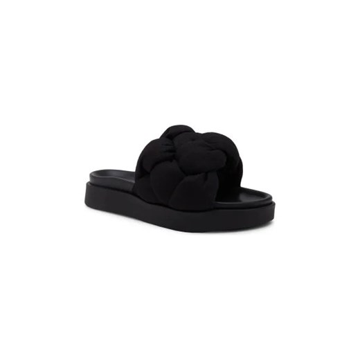 INUIKII Lniane klapki | z dodatkiem skóry Inuikii 36 promocyjna cena Gomez Fashion Store