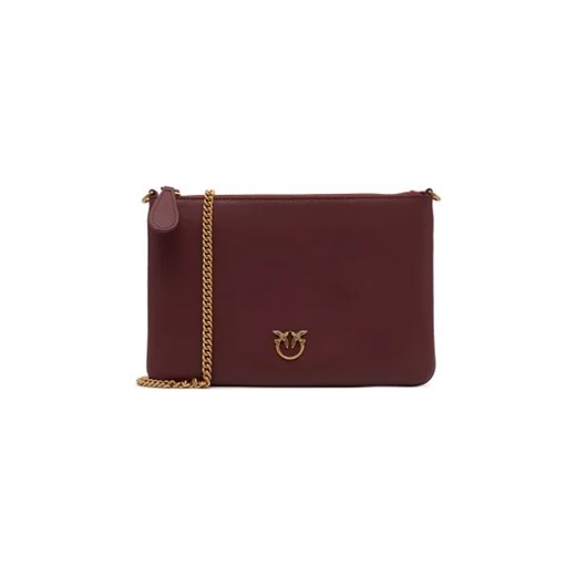 Pinko Skórzana kopertówka FLAT CLASSIC SETA Pinko One Size okazja Gomez Fashion Store