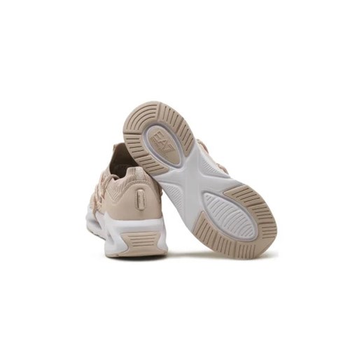 Buty sportowe damskie Emporio Armani sneakersy z tworzywa sztucznego