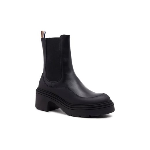 BOSS BLACK Botki Carol Chelsea | z dodatkiem skóry 36 wyprzedaż Gomez Fashion Store