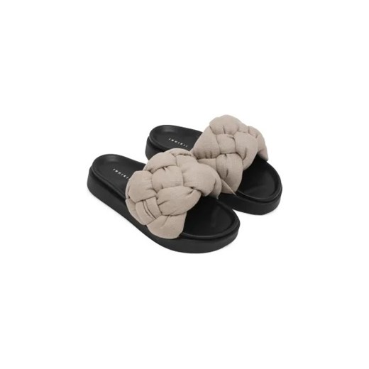 INUIKII Lniane klapki | z dodatkiem skóry Inuikii 38 okazja Gomez Fashion Store