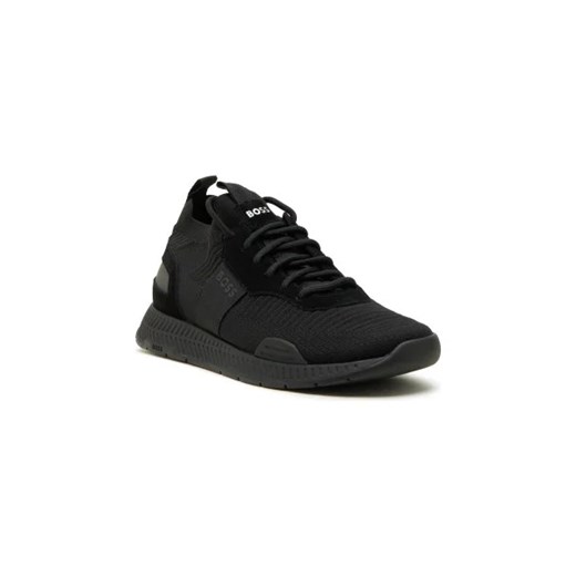 BOSS BLACK Sneakersy Titanium_Runn_knst_N | z dodatkiem skóry 41 wyprzedaż Gomez Fashion Store