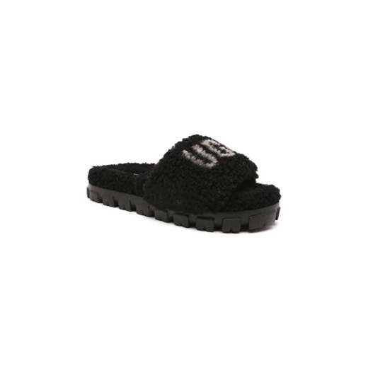 UGG Obuwie domowe W COZETTA CURLY GRAPHIC | z dodatkiem skóry ze sklepu Gomez Fashion Store w kategorii Kapcie damskie - zdjęcie 173053939