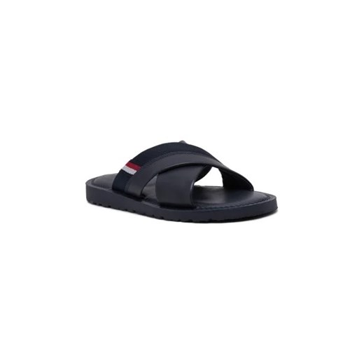 Tommy Hilfiger Skórzane klapki CRISS C ze sklepu Gomez Fashion Store w kategorii Klapki męskie - zdjęcie 173054146