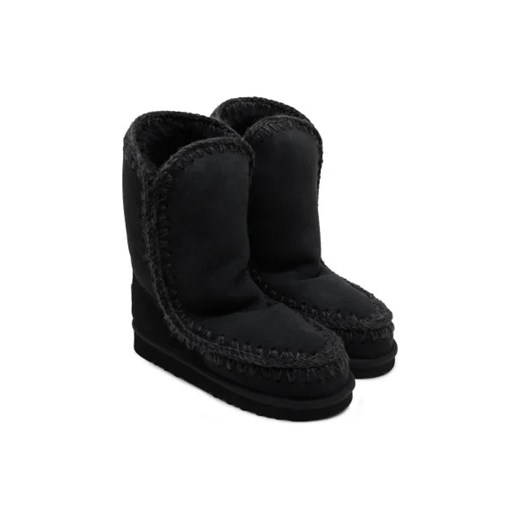 MOU Skórzane śniegowce | z dodatkiem wełny Mou 38 okazja Gomez Fashion Store