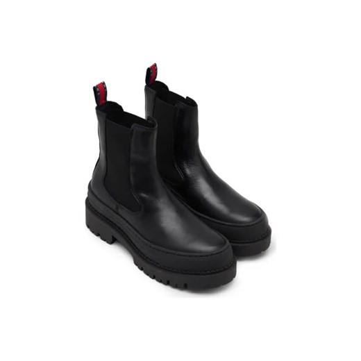Tommy Jeans Skórzane sztyblety TJW CHELSEA FOXING Tommy Jeans 39 Gomez Fashion Store wyprzedaż